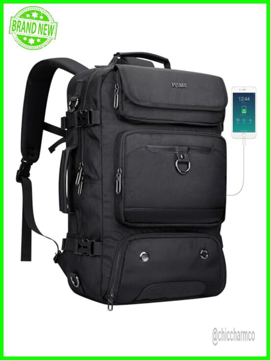 35L 3-in-1 Convertible Travel Backpack with USB Port, Fits 16\